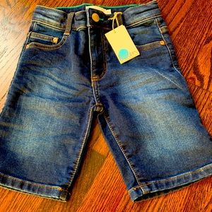 NWT Mini Boden Kids denim shorts